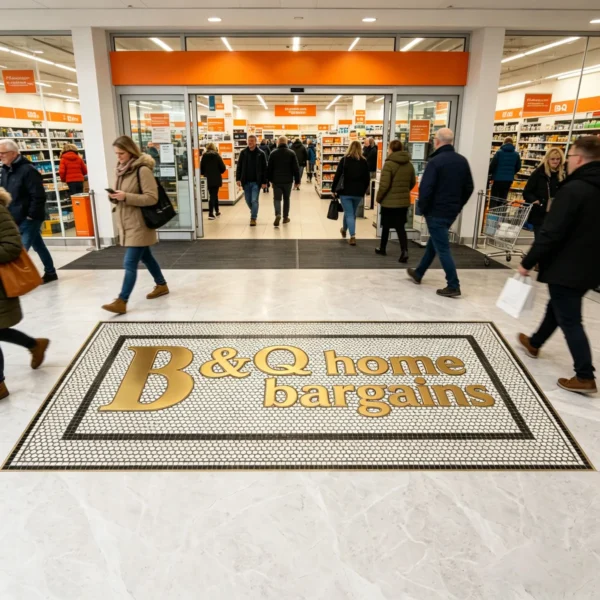 Product 5241 Image 4 Custom Mosaic Lettering Floor BQ Design | BiliTiles