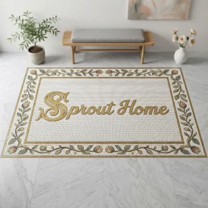 Product 5243 Image 2 Custom Mosaic Lettering Floor Sprout Home Design | BiliTiles