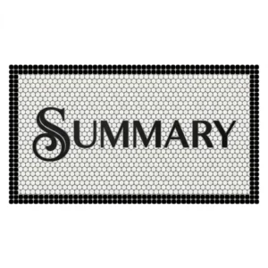 Product 5247 Image 1 Custom Mosaic Lettering Floor Pattern 0428 | BiliTiles
