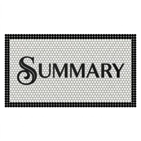 Product 5247 Image 1 Custom Mosaic Lettering Floor Pattern 0428 | BiliTiles
