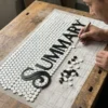 Product 5247 Image 4 Custom Mosaic Lettering Floor Pattern 0428 | BiliTiles