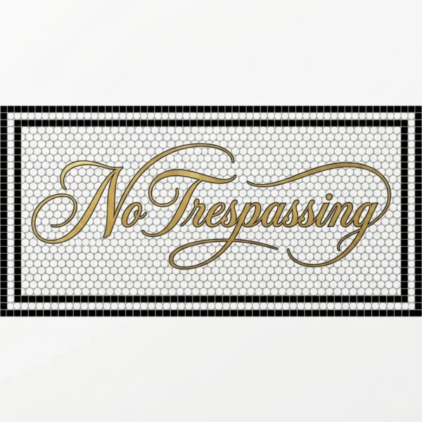 Product 5248 Image 3 Custom Mosaic Lettering Floor Design NO Series | BiliTiles