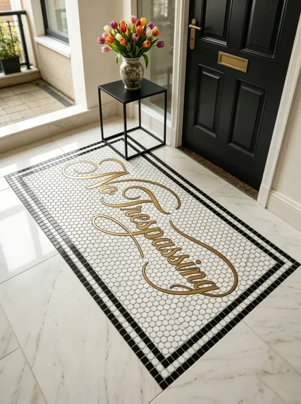 Product 5248 Image 5 Custom Mosaic Lettering Floor Design NO Series | BiliTiles