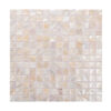 Polished Beige Seashell Square Mosaic Tiles