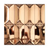 1201-280 Champagne Gold Metal Mosaic Tiles for Hotel Lobby Bar Walls