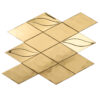 3D Golden  Diamond Stainless Steel Mosaic Wall Tile