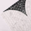 1201-329 Polished Green and White Marble Cutting Art Mosaic Tiles