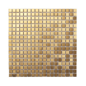 1201-390 Metallic Gold Square Mosaic Wall Tiles
