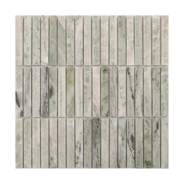 1201-432 Ming Green Marble Polished Mosaic Wall and Floor Tiles