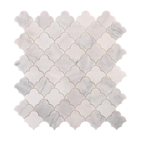 Carrara White  Cloud Natural Stone Mosaic Tiles