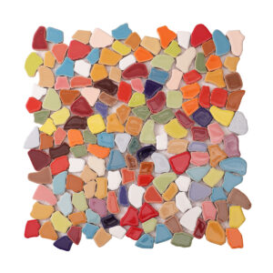 1201-497 Colorful Broken Ceramic Mosaic Tiles for Outdoor Spaces