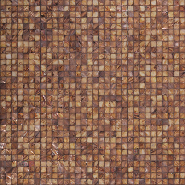 Brown Square Mother of Pearl Shell Mosaic Tile