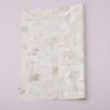 1201-852 White Mother Of Pearl Tight Joints Mosaic Pearlescent Tile