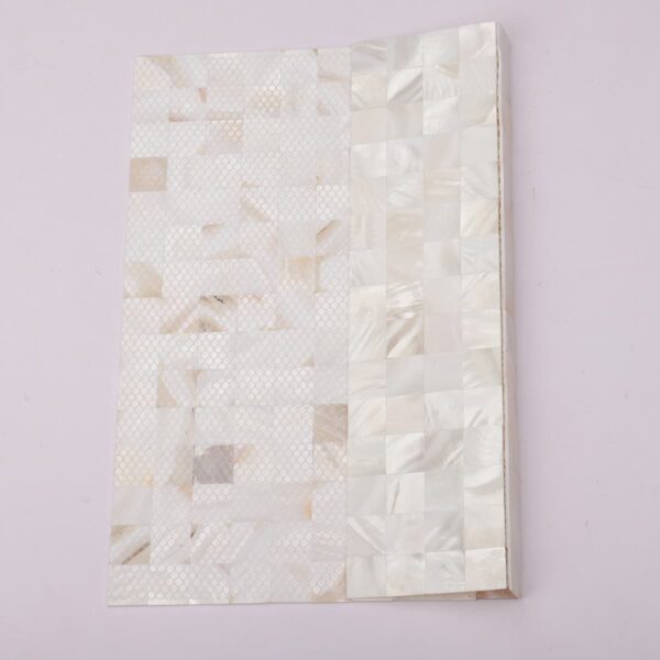 1201-852 White Mother Of Pearl Tight Joints Mosaic Pearlescent Tile