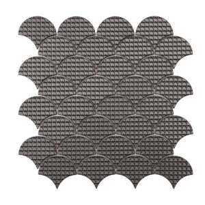 Black Metal Fish Scale Dragon Mosaic Tiles