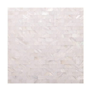 1202-176 White Mother of Pearl Subway Mosaic Tiles - Luxurious Tight Joint Design