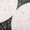1202-315 Polished Green and White Marble Cutting Art Mosaic Tiles