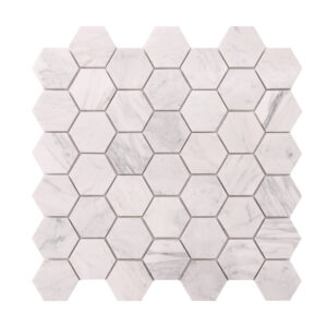 Carrara White Hexagon Marble Mosaic Tiles