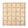 Gold Foil Square Travertine Mosaic Tiles