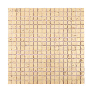 Gold Foil Square Travertine Mosaic Tiles