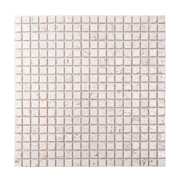 Silver Foil Travertine Mosaic Wall Tiles