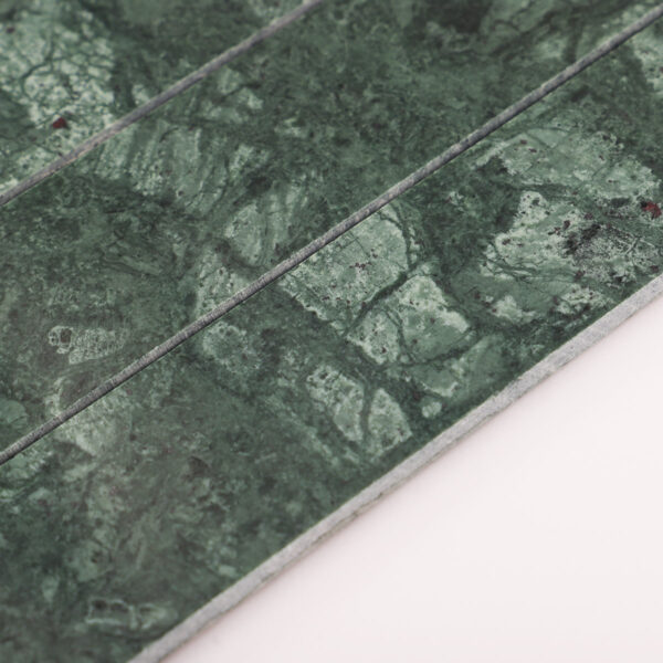 Long Strip Dark Green Marble Mosaic Tiles