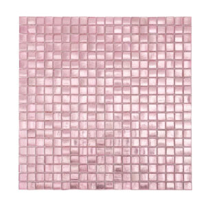 Pink Metallic Foil Glass Mosaic Tiles