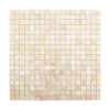 Cream Beige Pearlescent Square Mosaic Backsplash Tiles