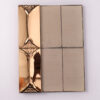 1203-279 Champagne Gold Metal Mosaic Tiles for Hotel Lobby Bar Walls