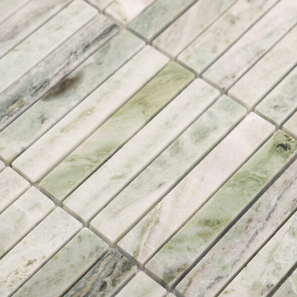 1203-420 Ming Green Marble Polished Mosaic Wall and Floor Tiles
