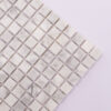 1203-802 Carrara White Honed Marble Square Mosaic Tiles