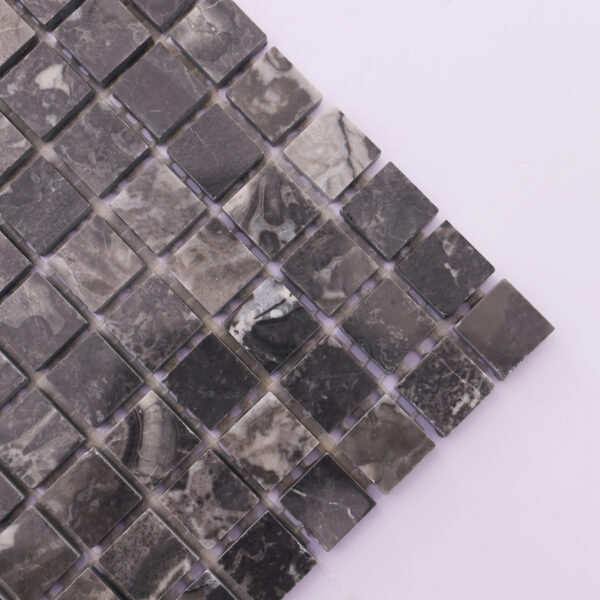 Dark Gray Square Slate Mosaic Floor Tile