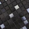 Black Square Glass Mosaic Tiles for Bathroom and Kitchen Backsplashes