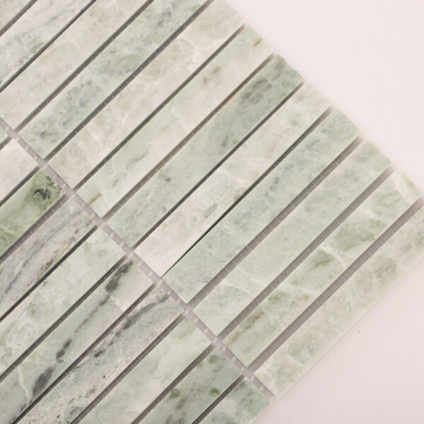 1204-418 Ming Green Marble Polished Mosaic Wall and Floor Tiles