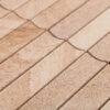Travertine Concave Honed Fluted Strip Mosaic Tiles