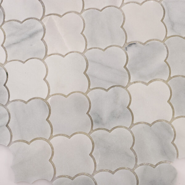 Carrara White  Cloud Natural Stone Mosaic Tiles