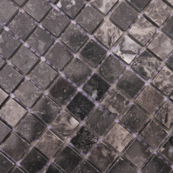 Dark Gray Square Slate Mosaic Floor Tile