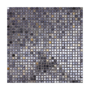 Polished Black Square Glass Mosaic Wall Pool & Floor Tile 10X10mm