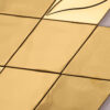 3D Golden  Diamond Stainless Steel Mosaic Wall Tile