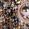 1205-294 3D Hexagon Metal Mosaic Wall Tiles