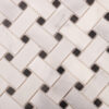 Carrara White Basketweave Marble Mosaic Wall and Floor Tiles