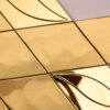 3D Golden  Diamond Stainless Steel Mosaic Wall Tile