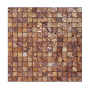 1206-465 Brown Square Mother of Pearl Shell Mosaic Tile
