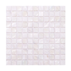 1207-240 White Natural Shell Square Nacre Mosaic Tiles