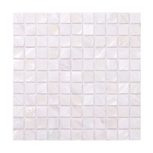White Natural Shell Square Nacre Mosaic Tiles