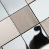 1208-59 Black 3D Square Metal Stainless Steel Mosaic Tile