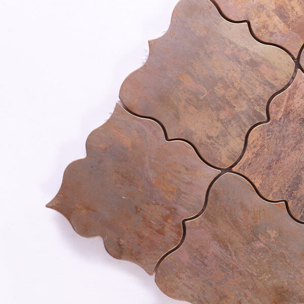 Antique Bronze Arabesque Mosaic Wall Tile
