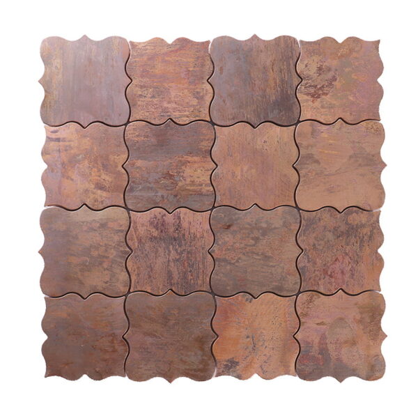 Antique Bronze Arabesque Mosaic Wall Tile