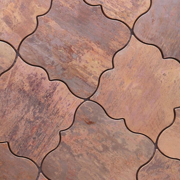 Antique Bronze Arabesque Mosaic Wall Tile