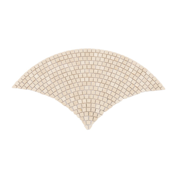 Beige Fish Scale Marble Mosaic Elegant Wall and Floor Tile